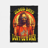 Couverture Polaire Funny Hipe Jesus Don't Be A (Devant)