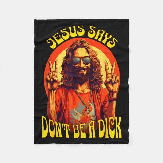 Couverture Polaire Funny Hipe Jesus Don't Be A (Devant)