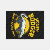 Couverture Polaire Funny Honey Badger Don't Give A Sh-t Novelty Honey (Devant (Horizontal))