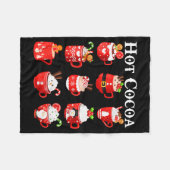 Couverture Polaire Funny Hot Cocoa Santa Elf C Merry Christmas Pajama (Devant (Horizontal))