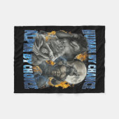 Couverture Polaire Funny Human By Chance Alpha By Choice Wolf Matchin (Devant (Horizontal))