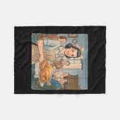 Couverture Polaire Funny Humor Retro Thanksgiving Family Dysfunction (Devant (Horizontal))