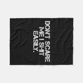 Couverture Polaire Funny Humor Sarcastic Quote _ Don't E Me I Easily (Devant (Horizontal))