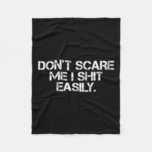 Couverture Polaire Funny Humor Sarcastic Quote _ Don't E Me I Easily (Devant)