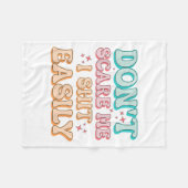 Couverture Polaire Funny Humor Sarcastic Quote _ Don't E Me I Easily (Devant (Horizontal))