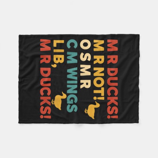 Couverture Polaire Funny Hunting Humor Tee For M R Ducks  (Devant (Horizontal))