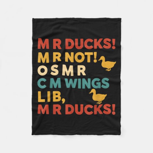Couverture Polaire Funny Hunting Humor Tee For M R Ducks (Devant)