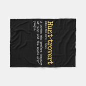 Couverture Polaire Funny Hunting Quote For Hunters Men Hunt-trovert H (Devant (Horizontal))