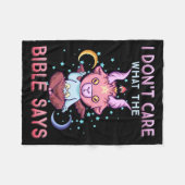 Couverture Polaire Funny I Dont Care What Bible Says  (Devant (Horizontal))