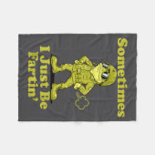 Couverture Polaire Funny I Frog Humor Sarcastic Sometimes Just Fartin (Devant (Horizontal))