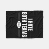 Couverture Polaire Funny I Hate Both Teams Football  (Devant (Horizontal))