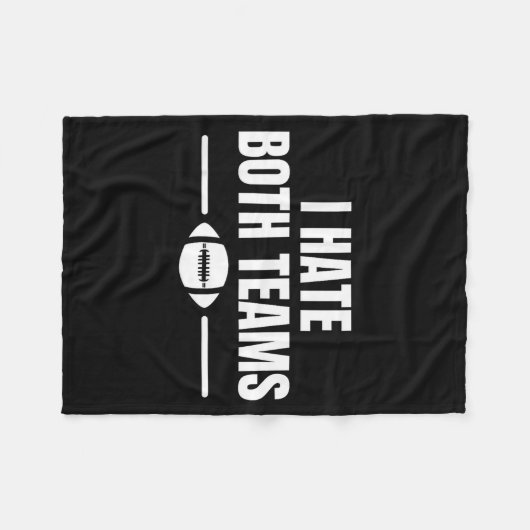 Couverture Polaire Funny I Hate Both Teams Football (Devant (Horizontal))