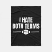 Couverture Polaire Funny I Hate Both Teams Football (Devant)