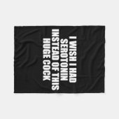 Couverture Polaire Funny I Wish I Had Serotonin Instead Of This Huge  (Devant (Horizontal))