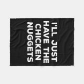 Couverture Polaire Funny I'll Just Have The Chicken Nuggets  (Devant (Horizontal))