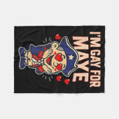 Couverture Polaire Funny I'm Gay For Maye  (Devant (Horizontal))