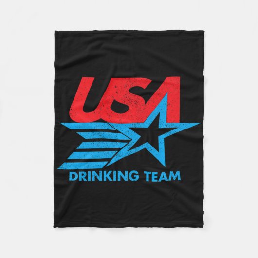Couverture Polaire Funny Independence Day T Shirt Usa Drick Team 4 (Devant)