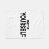 Couverture Polaire Funny Insrational And Motivational Gift Invest In  (Devant (Horizontal))