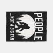 Couverture Polaire Funny Introvert Bigfoot People Not A Big Fan Dad J (Devant (Horizontal))