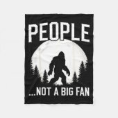 Couverture Polaire Funny Introvert Bigfoot People Not A Big Fan Dad J (Devant)