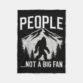 Couverture Polaire Funny Introvert Bigfoot People Not A Big Fan Dad J (Devant)