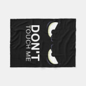 Couverture Polaire Funny Introvert Saying Evil Eye - Don't Touch Me B (Devant (Horizontal))