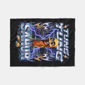 Couverture Polaire Funny Italian Brainrot Tung Tung Tung Sahur  (Devant (Horizontal))