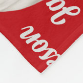 Couverture Polaire Funny Jack Russell Nom du chien Motif Noël (Coin)