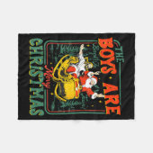 Couverture Polaire Funny Jesus Santa The Boys Are Back In Town Merry  (Devant (Horizontal))