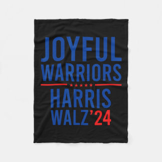 Couverture Polaire Funny Joyful Warriors Kamala Harris Waltz 2024
