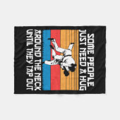 Couverture Polaire Funny Judo Jiu Jitsu Martial Arts Humor (Devant (Horizontal))