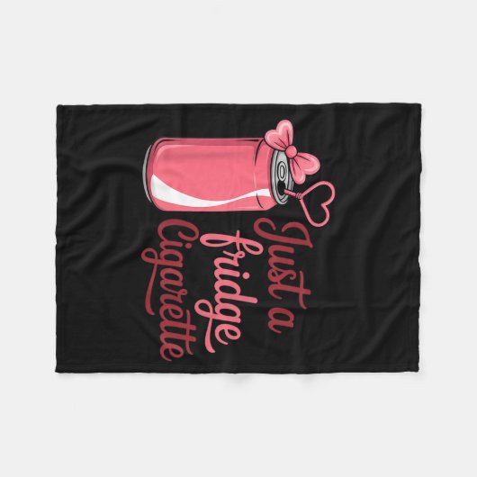 Couverture Polaire Funny Just A Fridge Cigarette Coquette Nk Bow  (Devant (Horizontal))