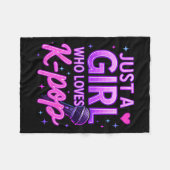 Couverture Polaire Funny Just A Girl Who Loves K-p (Devant (Horizontal))