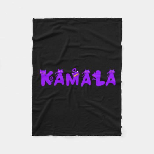 Couverture Polaire Funny Kamala Chat Lady Kamala Harris Président 202 (Devant)