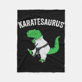 Couverture Polaire Funny Karate T Rex Dinosaur Cute Dino Martial Arts (Devant)