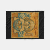 Couverture Polaire Funny Kawaii Ramen Japanese Noodles Shih Tzu Eatin (Devant (Horizontal))