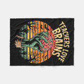 Couverture Polaire Funny Key Quote All Teachers Love Brains Cool Hall (Devant (Horizontal))