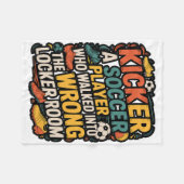 Couverture Polaire Funny Kicker Definition Footll Soccer Joke Design  (Devant (Horizontal))