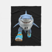 Couverture Polaire Funny Kids 67 Mème Tralalero Tralala Runner Italia (Devant)