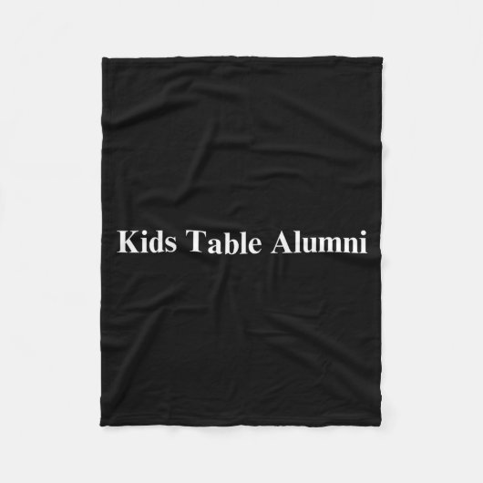Couverture Polaire Funny Kids Table Alumni Thanksgiving Novelty Humor (Devant)