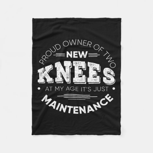 Couverture Polaire Funny Knee Surgery Proud Owner Of New Knees Gift  (Devant)