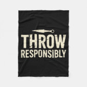 Couverture Polaire Funny Knife Throwing  (Devant)