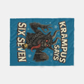 Couverture Polaire Funny Krampus Says Six Seven 6 7 Meme Christmas Ho (Devant (Horizontal))