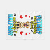 Couverture Polaire Funny Labrador Retriever Design For Dog Owner  (Devant (Horizontal))