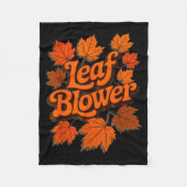 Couverture Polaire Funny Leaf Blower Fall Autumn Costume Matching Out (Devant)
