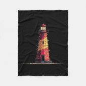 Couverture Polaire Funny Lighthouse Christmas Graphics Lights Lover (Devant)