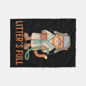 Couverture Polaire Funny Litter’s Full Cat Parody Cute Cat Lover Chri (Devant (Horizontal))