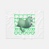 Couverture Polaire Funny Lizard Lizard Lizard Mème Viral Trending Pou (Devant (Horizontal))