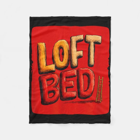 Couverture Polaire Funny loft bed speech costume  (Devant)