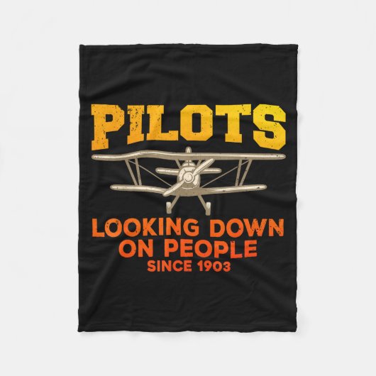 Couverture Polaire Funny Lot Design For Men Women Aviation Airplane L (Devant)